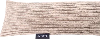 Produktbild von 4L Textil Zugluftstopper Durchzugstopper Windstopper für Türen und Fenster Luftzugstopper für Tür Türschlange Türrolle Kordsamt (100 cm, Beige (Stripes)