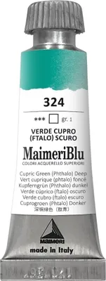 Immagine prodotto di Maimeri Blu Vernice Acquerello Verde Cuprico Profondo 324 12 ml 1 pz