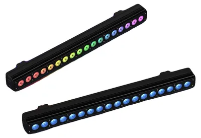 Productafbeelding van Spotlampen, DMX-besturing, RGBWAUV-LED's, EU-stekker, 2 stuks