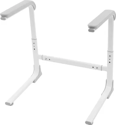 Obrázok produktu pre Pomoc pri vstávaní s madlom, nastaviteľná výška, nosnosť až 150 kg, sivá