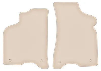 Produktbild von DURBAN Beige Velours-Fußmatten vorne für Volkswagen Lupo Schrägheck (1997-2005)