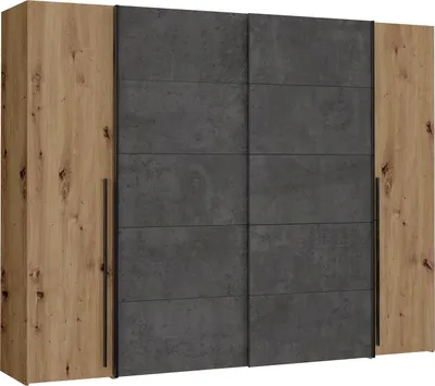 Produktbild von Kleiderschrank - 270 x 210 cm - Artisan Eiche Nachbildung - Beton dunkel Nachbildung