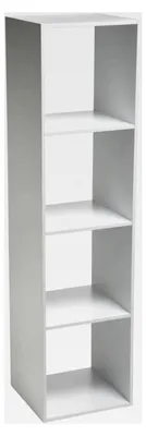 Produktbild von Säulenregal mit 4 Fächern Mix n modul in Weiß