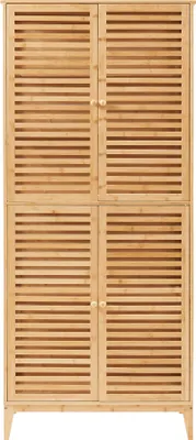 Produktbild von Badezimmerschrank 'Raurgela' 180x80x40 cm Bambus