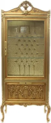 Produktbild von Casa Padrino Barock Vitrine Gold ModF2 - Vitrinenschrank