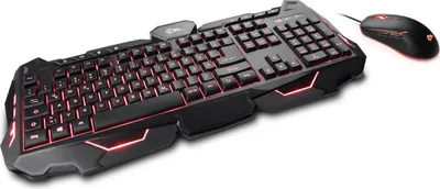Produktbild von CSL Gaming LED Maus/Tastatur-Set, kabelgebunden, USB, QWERTZ, verschiedene Beleuchtungen | CSL Morpheus