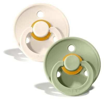 Productafbeelding van Bibs Fopspeen 18+ Maanden Ivory/sage (2 stuks)