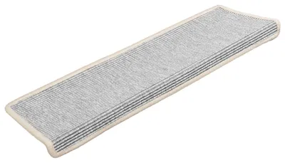 Imagen del producto de Alfombrillas para escaleras 15 uds 65x21x4 cm plateado