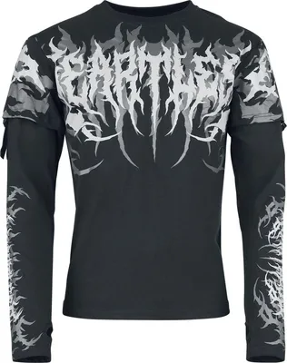 Produktbild von Heartless Langarmshirt Herren Akumu Top Mens Black/Grey schwarz 3XL