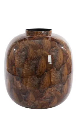 Produktbild von Light & Living - Vase Milos - Braun - Ø37cm