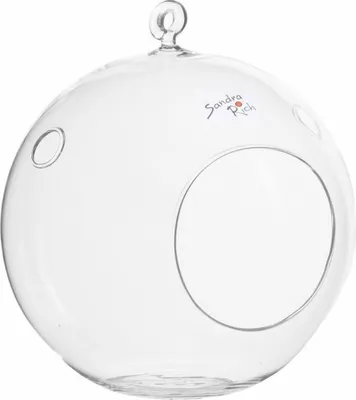 Obrázek produktu pro Nohel Garden Váza BALL se závěsem+2 otvory skleněná d10x11cm