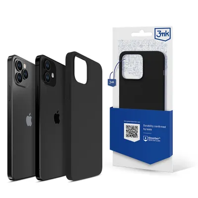 Produktbild von 3MK Silicone Case iPhone 12/12 Pro 6,1" schwarz Schutzhülle