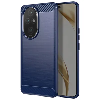 Zdjęcie produktu dla Avizar, elastyczne etui ochronne do Honor 200 Pro, efekt karbonu, granatowe