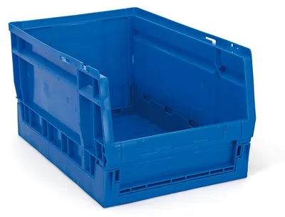 Produktbild von Tayg 204029 Lagersichtkasten, Kunststoff, blau, faltbar, 336 x 216 x 175 mm