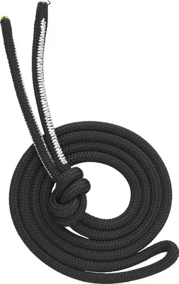 Schwarze Reepschnur mit einem Durchmesser von 6 mm und einer Bruchlast von 22 kN; hergestellt von Austri Alpin.