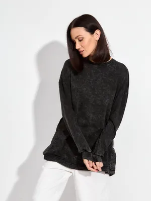 Immagine prodotto di Maglia a maniche lunghe da donna - Oversize - Taglia 3XL/4XL - 100% cotone - Elegante e comoda