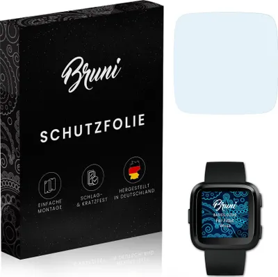 Produktbild von Bruni Basics-Clear 2x Schutzfolie kompatibel mit Fitbit Versa Folie