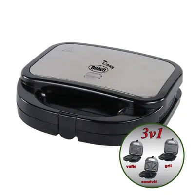 Image de Appareil à sandwich BRAVO B-4832, DANY plaques de cuisson interchangeables