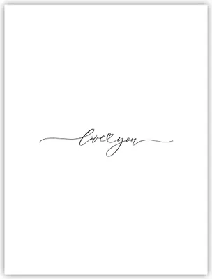 Produktbild von Poster - Poster ohne Rahmen - Ich liebe dich handschriftlich - 30x40 cm - Wand Bild - Wanddeko - Wandbilder - Kunstposter - Wandposter - Bilder - Kunstdruck - Wanddekoration - P2XPA30x40-4644