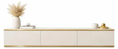 Produktbild von MOBAE AURA 175 TV Lowboard 175 cm Beige Fernsehschrank modern TV Möbel Wohnzimmer mit Stauraum minimalistisches Design