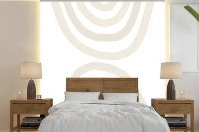 Produktbild von MuchoWow® Fototapete für Wohnzimmer oder Schlafzimmer Wandtapete Vinyl Motivtapete Regenbogen - Pastell - Design - Abstrakt - 280x280 cm - Hintergrundbild