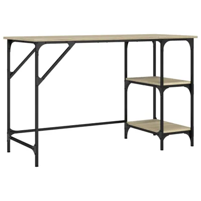 Produktbild von Schreibtisch Sonoma-Eiche 120x50x75 cm Metall Holzwerkstoff