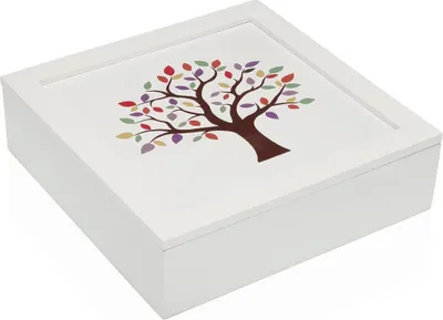 Obrázok produktu pre Krabička na šperky Versa TREE wood MDF 24 x 7 x 24 cm