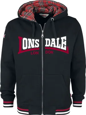 Produktbild von Lonsdale London Kapuzenjacke Herren Nateby schwarz M