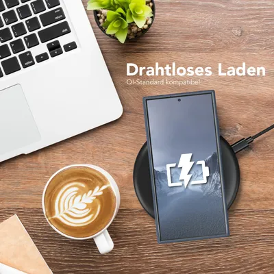 Produktbild von EAZY CASE - TPU Hülle für Samsung Galaxy S24 Ultra, TPU Case stoßfeste Handyhülle, weiches Cover mit Kameraschutz, Silikonhülle in Dunkelblau
