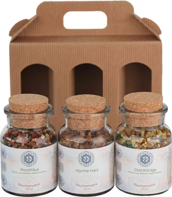 Produktbild von Räucherwerk Geschenkset Pontifikal Myrrhe Harz Drei Könige – Duft & Ritual