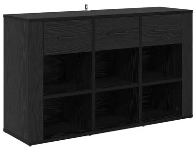 Image de Buffet Chêne noir 100 x 30 x 59,5 cm Bois d'ingénierie