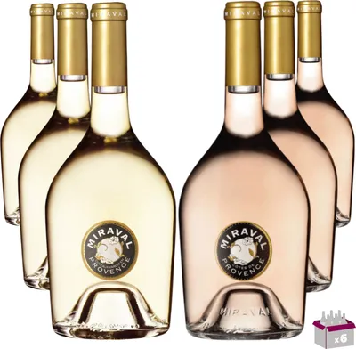 Produktbild von Los Entdeckung Miraval 6x75Cl - 3 Côtes de Provence Rosé 2024 75Cl 13% & 3 Côtes de Provence Weiß 2024 75Cl 13%
