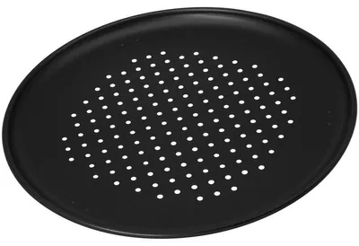 Pizzaplatte Ø 32 cm, antihaftbeschichtet, schwarz, Edelstahl