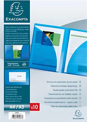 Image de Exacompta 3967E : classeur de présentation DIN A4, transparent