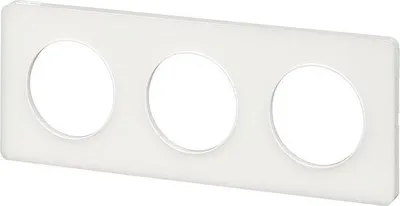 Produktbild von Transparente weiße 3-fach Steckdose horizontal grün 71mm