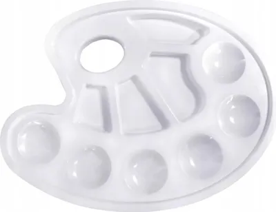 Image de Palette de peinture professionnelle blanche SSC459 - Idéale pour créer des chefs-d'œuvre