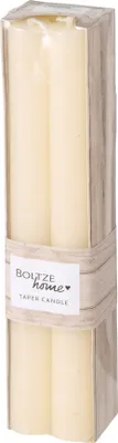 Produktbild von Boltze Stabkerze Melia (4-tlg., cremeweiß, 20 cm, aus Wachs, klassisches Design)