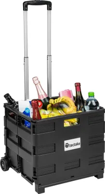 Obrázek produktu pro Skládací nákupní vozík - černý