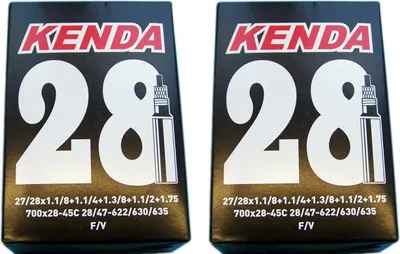 Produktbild von 2x Kenda Schlauch Fahrradschlauch 28 x 1.1/8  1.1/4  1.3/4 SV Ventil Sclaverand