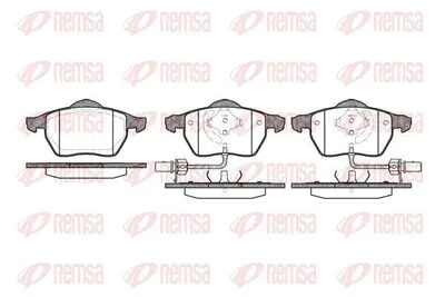 Produktbild von REMSA 0390.52 Bremsbeläge Satz Vorne Bremsklötze für VW Passat Variant (3C5) PASSAT Variant (3B6) für AUDI A6 Avant (4F5, C6) A4 Avant (8ED, B7)