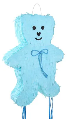 Zdjęcie produktu dla Piñata w kształcie misia – niebieska