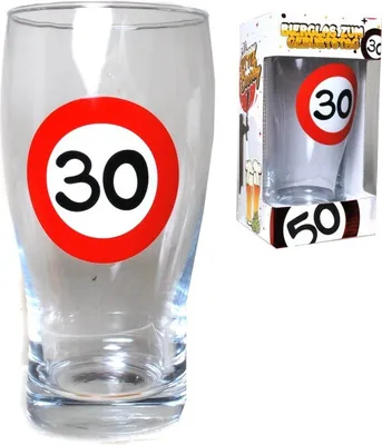 Produktbild von 1Stueck Bierglas 30 zum 30. Geburtstag