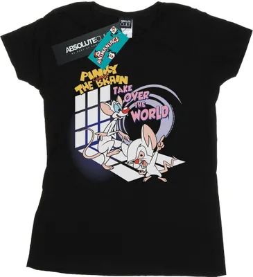 Produktbild von Animaniacs - "Take Over The World" T-Shirt für Damen BI7154 (L) (Schwarz)