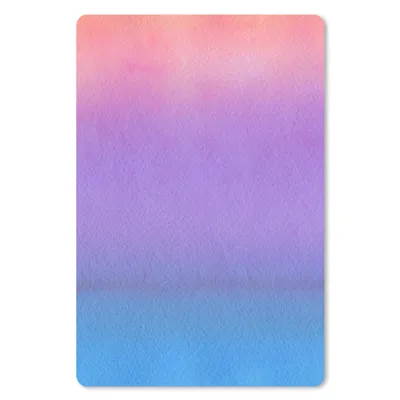 Produktbild von MuchoWow® Mauspad Mousepad Aquarell - Lila - Rosa - Blau 40x60 cm - Mousepads - Maus Mat - Pad - Mausunterlage - Schreibtisch Accesoire