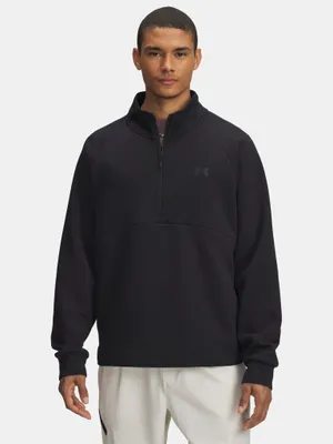 Produktbild von Under Armour UA Unstoppable Flc Half Zip Hoodie für Herren – Schwarz XXL