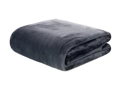 graue Kuscheldecke