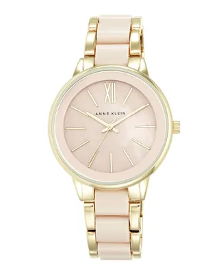 Produktbild von Damenuhr Trend rosa/ gold mit Gliederarmband