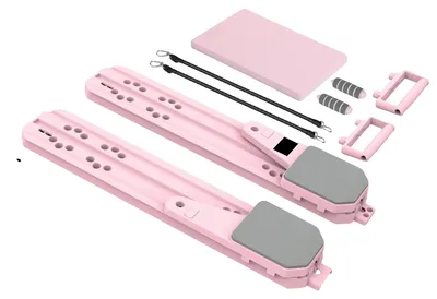 Zdjęcie produktu dla Pilates Board, wszechstronny sprzęt do wzmacniania mięśni brzucha, kompaktowa konstrukcja, kolor różowy