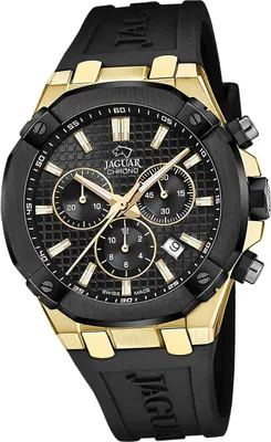 Image de Jaguar hommes montre bracelet en silicone noir D2UJ1014/1