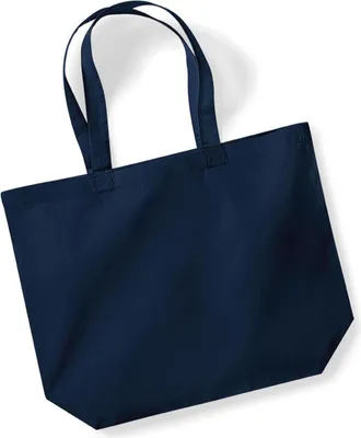 Produktbild von Westford Mill W265 | Organic Premium Baumwolle Maxi Tote 35 x 39 x 13,5 cm - Farbe: French Navy - Größe: One Size
